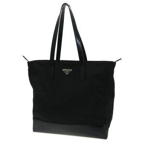 Prada Re Nylon Saffiano Tote Black